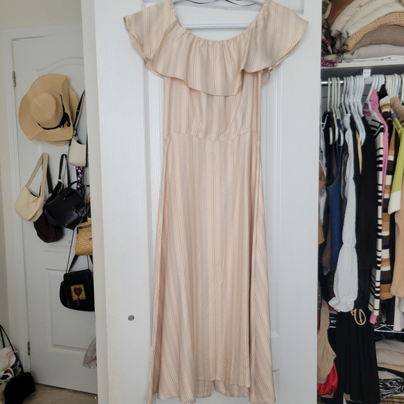 Dreamy light pink summer maxi / midi dress from H&M - Picture 4 of 4